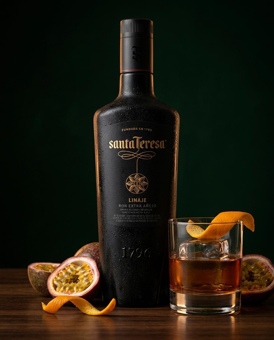 Botella de Ron Santa Teresa Linaje