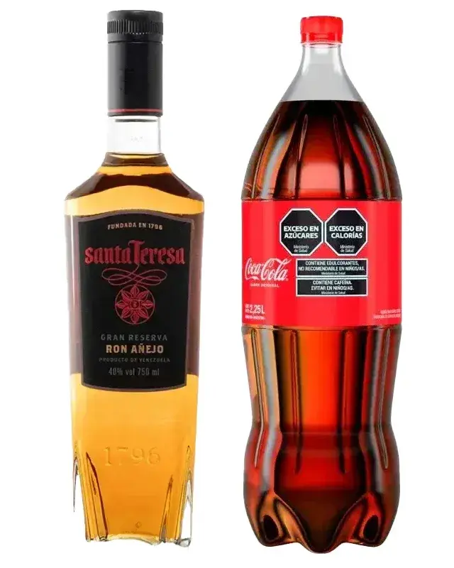 Combo Ron Santa Teresa + Coca Cola 2.25LTs